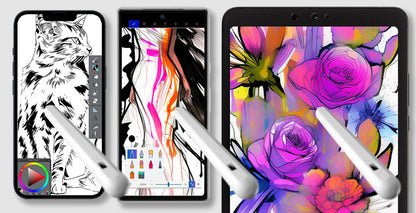 エアリア 汎用アクティブタッチペン MS-APTP02 極細 充電式タッチペン アクティブ タッチペン 最大8時間動作 iPhone アンドロイド スマホ サーフェス