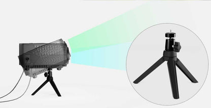 エアリア  LEDプロジェクター 第３世代 PJHD03B ワイヤレス接続 LED プロジェクター 三脚付属 小型 最大150インチ相当 大画面 フルHD 内蔵スピーカー 2500ルーメン 明るい スマホ ゲーム機器 パソコン DVDプレーヤー接続可 LED PROJECTOR3