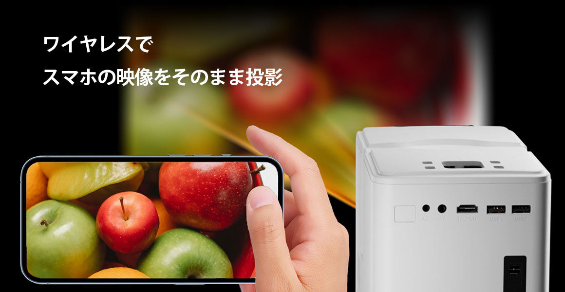 訳あり/アウトレット】エアリア LEDプロジェクター 第4世代 PJHD04