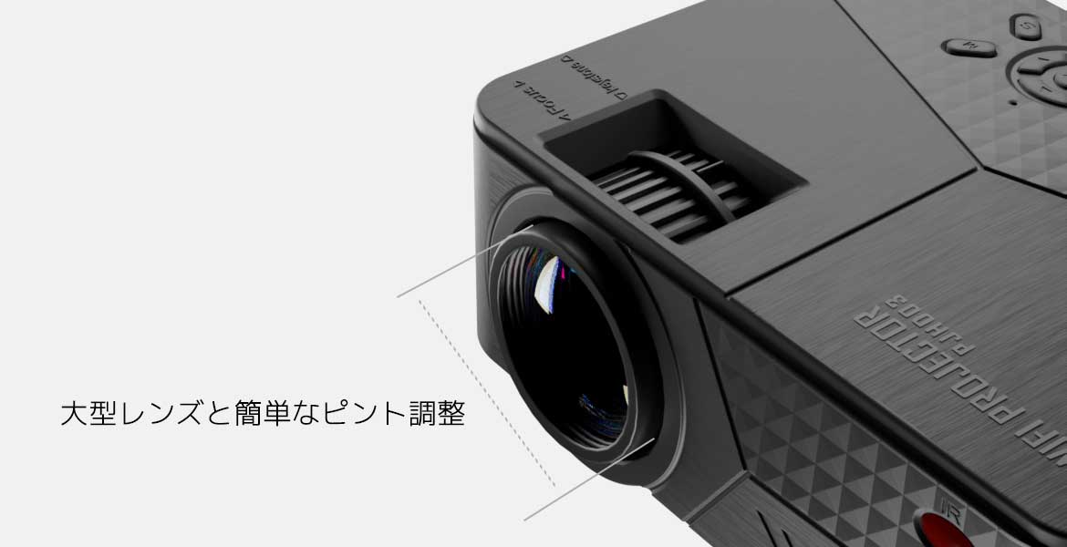 エアリア LEDプロジェクター 第3世代 PJHD03B ワイヤレス接続 LED