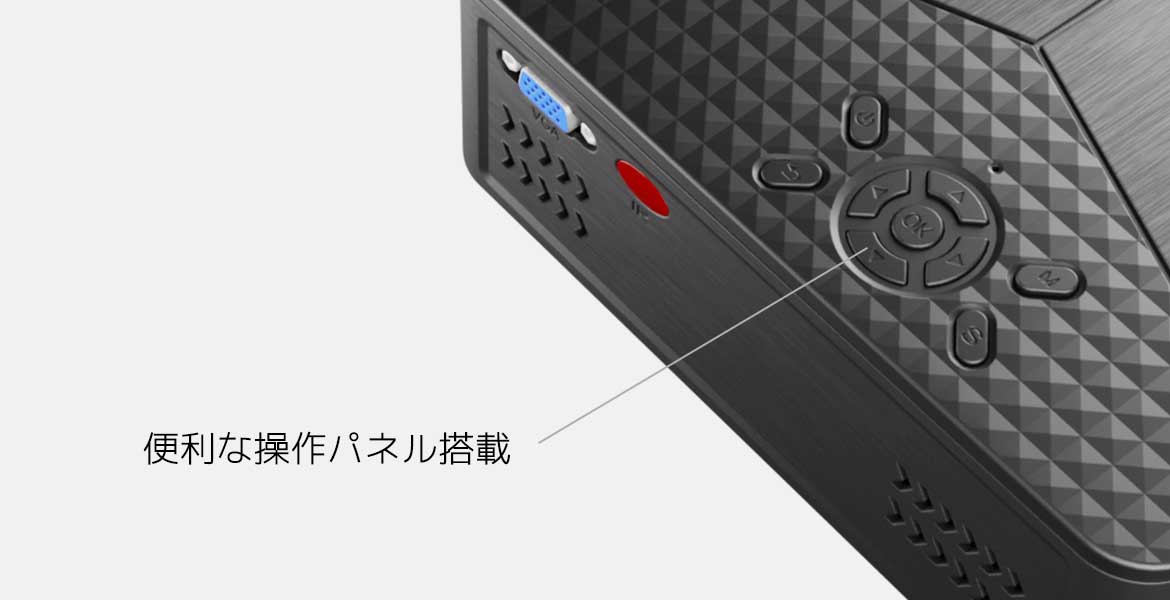 エアリア LEDプロジェクター 第3世代 PJHD03B ワイヤレス接続 LED