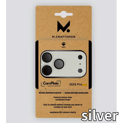 （予約9月下旬発売）【direct！choice】M.Craftsman CamPlate カメラレンズプロテクター iPhone18Pro iPhone18ProMax 高品質アルミ 9H硬度 貼付け簡単 エムクラフトマン カムプレート 対応 アルミ合金製 レンズ保護カバー 9H 耐衝撃 耐傷 気泡防止 画質そのまま 高級感 デザイン カメラ保護