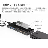 【予約3月19日発売】エアリア M.2 SSD搭載可能な外付けマルチアダプター【MULTI COMBO ADAPTER "Type One" / SD-CMULTIM2】 USB2ポート 増設 拡張 USB3.1 Gen2 高速転送 SD-CMULTIM2