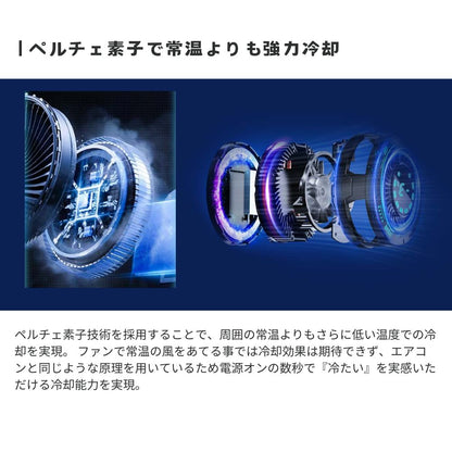 エアリア MagSafe対応 冷却戦士 ペルチェ素子 広範囲でスマホを冷却 マグセーフ PELTIER ICE GADIATOR マグネット吸着 スマホ冷却 スマホクーラー ホールド式 LED表示で冷却を実感 温度表示 半導体冷却 熱落ち ラグ防止 簡単取付 丸型 MS-COOLG3