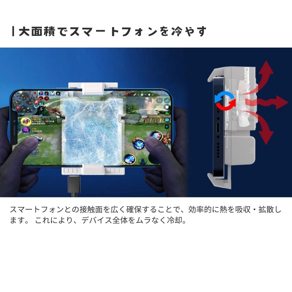 エアリア 室外機 スマホ冷却 ペルチェ素子 広範囲でスマホを冷却
