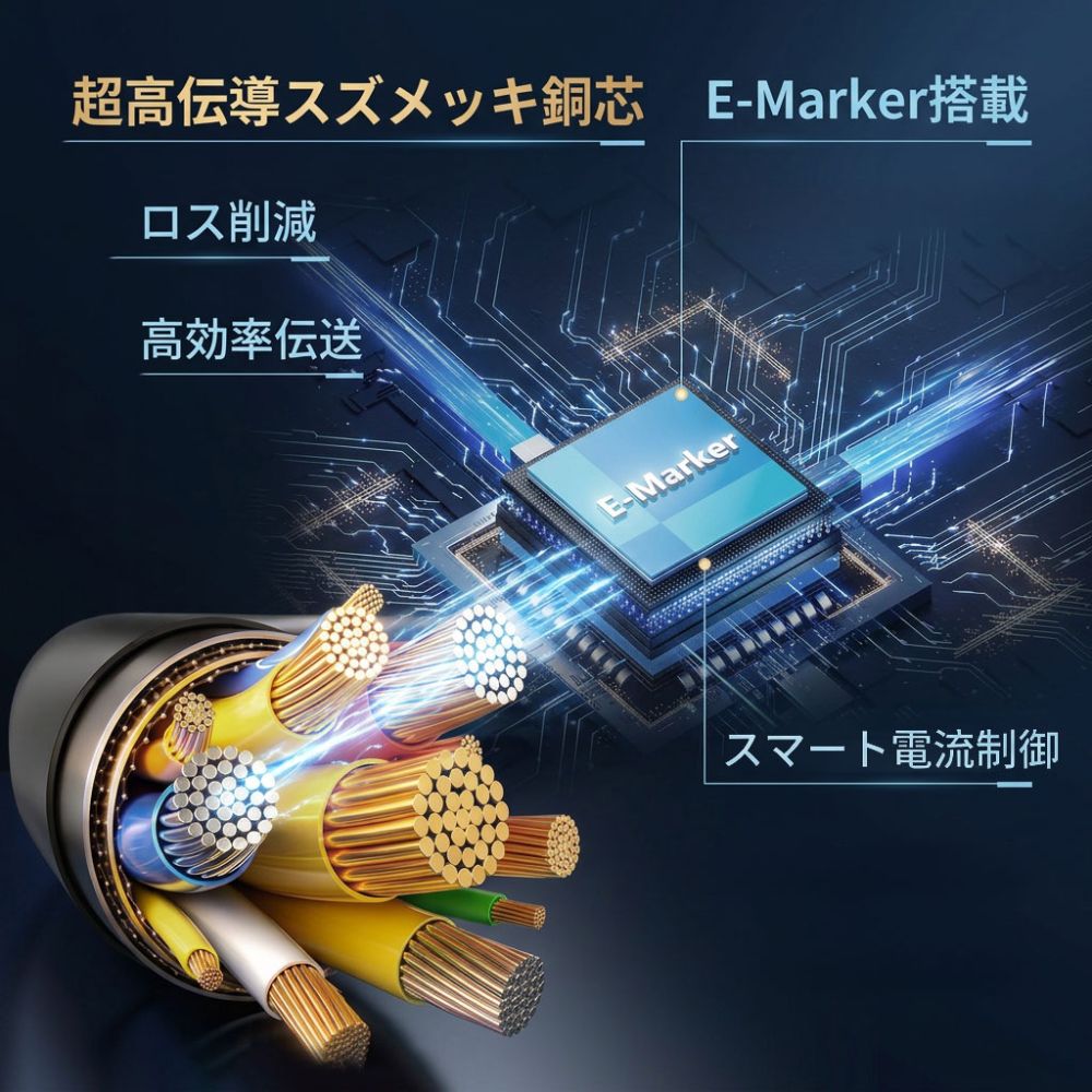 （予約9/30発売予定）エアリア DIGITAL TUBE USB Type-C ケーブル 最大240W PD3.1対応 タフ 高耐久 太め 柔らかい 充電出力デジタル表示 Type-C to Type-C E-Marker リキッドシリコン 高耐久 120cm 200cm 急速充電 iPhone18pro ノートPC スマホ タブレット対応 MS-CC240M
