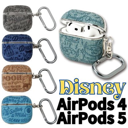 【direct！choice】アンダー AirPods5 第5世代 AP5 AirPods4 ケース カバー AP4 ハード ディズニー キャラ カラビナ付 レザー調 Disney ミッキーマウス ドナルドダック エイリアン モンスターズ・インク トイストーリー くまのプーさん ワイヤレス充電 しっかり 保護 耐衝撃 韓国風 エアポッズ