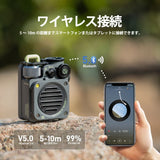 【direct！choice】MUZEN ミューゼン Wild mini Gen2 第二世代 TypeC充電 コンパクト ワイヤレス スピーカー Bluetooth ポータブル 防水 IPX5 ミリタリー アウトドア 防水 ソロ タフ 頑丈 キャンプ グランピング SOS フラッシュライト 最大6時間連続再生 ミューゼン ワイルドミニ