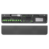 エアリア パムクリ パームレストに収まる デジモノ掃除 15ツール収納 クリーニングキット 収納式スマホスタンド リストレスト ハンドレスト 手首クッション 手首サポート リストパッドホワイト ブラック MS-PACL