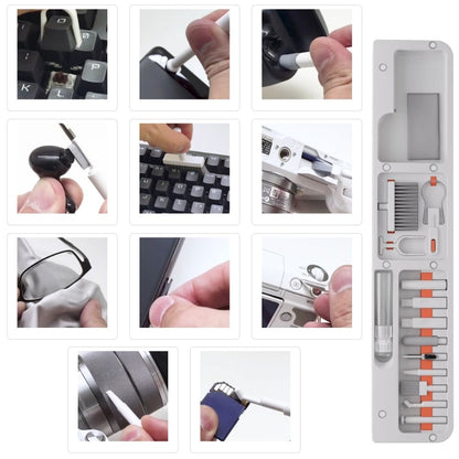 エアリア パムクリ パームレストに収まる デジモノ掃除 15ツール収納 クリーニングキット 収納式スマホスタンド リストレスト ハンドレスト 手首クッション 手首サポート リストパッドホワイト ブラック MS-PACL