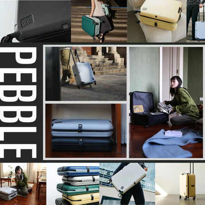 JOLLYING ジョーイング Pebble ぺブル スーツケース キャリーケース キャリーバッグ TSAロック くすみ 収納 畳める コンパクト 海外 国内 旅行  かわいい おしゃれ 女子旅 レディース キャスター 1泊 2泊 3泊 ビジネス 出張 研修 短期 卒業旅行 修学旅行 ホカンス 軽量