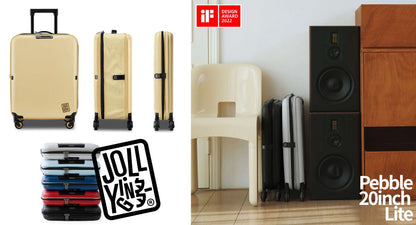 JOLLYING ジョーイング Pebble ぺブル スーツケース キャリーケース キャリーバッグ TSAロック くすみ 収納 畳める コンパクト 海外 国内 旅行  かわいい おしゃれ 女子旅 レディース キャスター 1泊 2泊 3泊 ビジネス 出張 研修 短期 卒業旅行 修学旅行 ホカンス 軽量