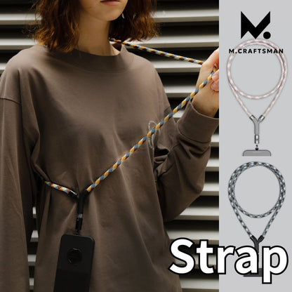 M.Craftsman YogglePro2 ヨグール スマートフォンストラップ ストラップカード ネック ショルダー 首かけ ネックストラップ ショルダーストラップ iPhone エムクラフトマン 高級感 おしゃれ かわいい かっこいい