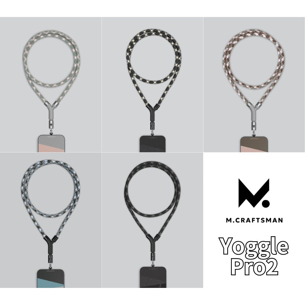 M.Craftsman YogglePro2 ヨグール スマートフォンストラップ ストラップカード ネック ショルダー 首かけ ネックストラップ ショルダーストラップ iPhone エムクラフトマン 高級感 おしゃれ かわいい かっこいい