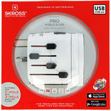 【direct!特典あり】 SKROSS PRO World USB ワールドトラベルアダプタ 世界220ヶ国以上で利用可能 USB1ポート ヒューズ アース搭載で高い安全性 PRO World USB / 1302530