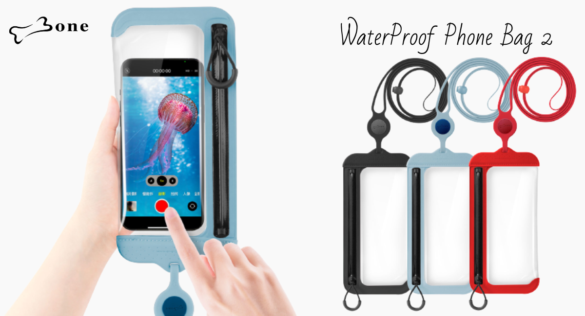 Bone サイドから大きく開く防水ファスナー採用の進化系防水バック【CrossBody WaterProof Phone Bag2】防水ケー –  エアリアダイレクト