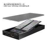 AREA M.2 SATA SSD 外付けケース USB3.1 Gen2 デュアルスロット 2枚同時接続 RAID機能搭載 SATA B Key / SATA B&M Key用 SD-M2SA2R
