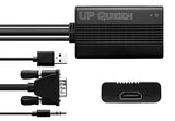 AREA アップスキャンコンバーター VGAをHDMIに変換！音声出力にも対応！SD-UPVH1(UP QUEEN)