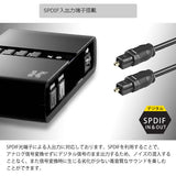 AREA USB接続 マルチサウンドアダプタ SPDIF ライン入力 マイク入力 7.1ch出力 Kyo-ons Power SD-U1SOUND-T6