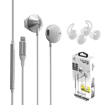 AREA ライトニングイヤホンマイク マルチリモコン搭載 Lightningコネクタ オープン式 シリコンカバー2種付き Made for iPhone / iPad / iPod MFI取得 高音質 14mmダイナミックドライバ搭載 Kyo-ons SD-KE21