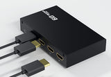 4K/60fps対応 HDMI切替機 60switcher 3入力1出力 HDMI2.0 LPCM7.1サウンド HDR10 SMART自動切替（ON/OFF）リモコン 任天堂Switch PS4 各種ゲーム機対応 SD-HDR3SW