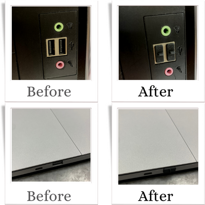 USBポート防塵キャップ 5個セット 防塵対策 ラバー製 つまみが付 ゲーム機 デスクトップ ノート パソコン エアリア＠サプライ品