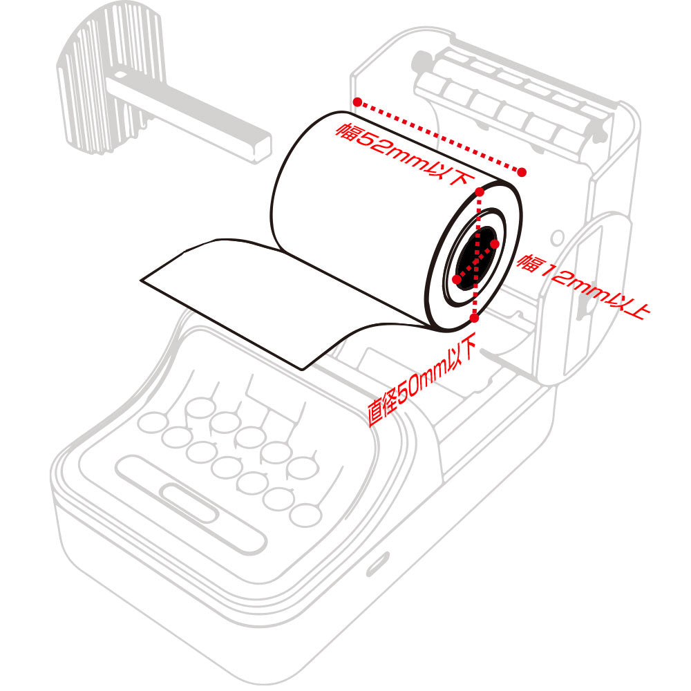 【オプション品】交換/補充用 ロール紙 ラベル紙【レトロモバイルプリンター/LetSketch】