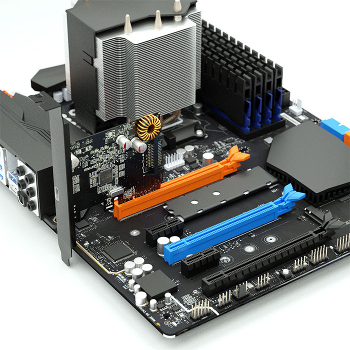 エアリア USB3.2 Gen2x2(TypeC)を1ポート増設 特注専用ブラックブラケットモデル 増設PCIEXpressx4ボード SD-PE4U32-C1L BIG Single TURBO