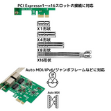 エアリア PCI Express接続 デュアルギガビットLANボード トーマス・ラン SD-PEGLW-B