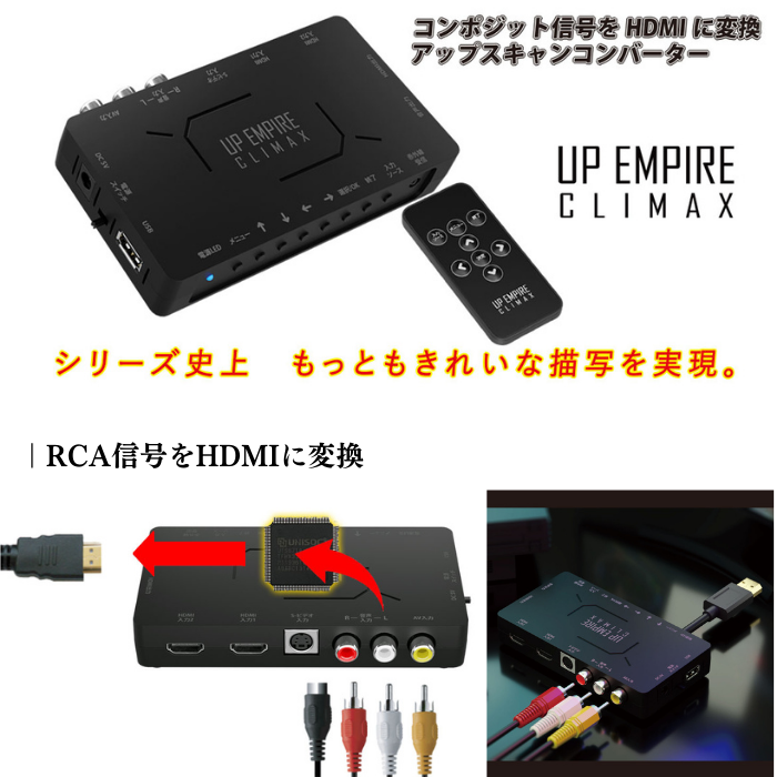 エアリア アップスキャンコンバーター UP Empire CLIMAX ブラック SD-UPCSH4