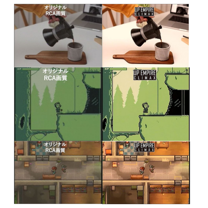 エアリア UPEMPIRE CLIMAX アップスキャン コンバーター RCA(コンポジット) → HDMI変換 USB電源 　SD-UPCSH4（UP EMPIRE CLIMAX）