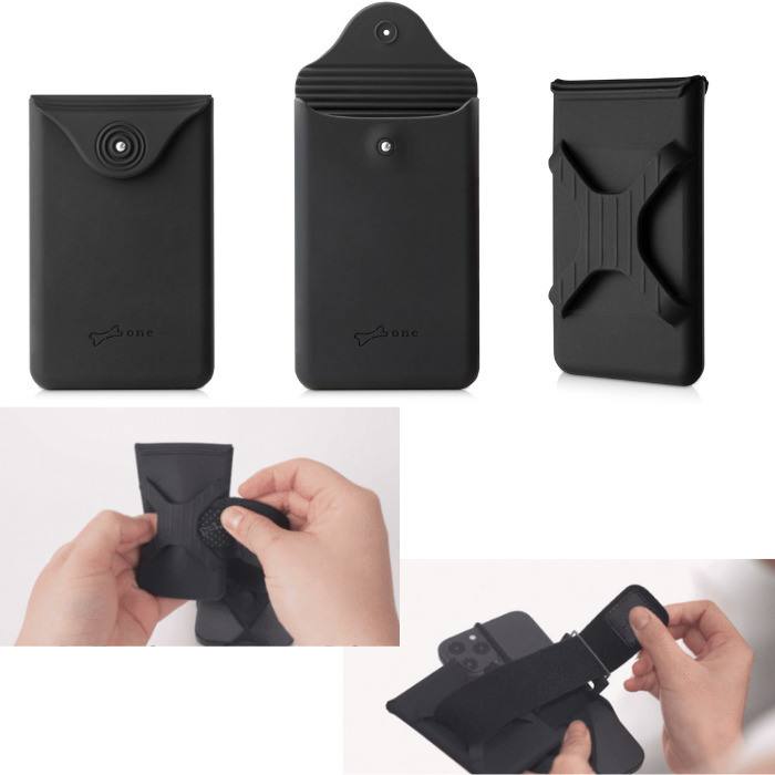 【オプション】Sport Pocket 単品 Runtie2 BikeTie に取付可能 シリコン素材のポケット カード4枚収納 鍵 洗える BonecollectionMax 対応 ウォーキング マラソン スポーツ 運動 Bonecollection