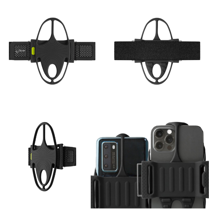 RunTie2 ランニング スマホ アームバンド タッチ操作 指紋認証 洗える 清潔軽量 通気性 簡単着脱 調節可 マルチ対応 スマートフォン用 4.7~7.2インチ適用 iPhone12ProMax 対応 ウォーキング マラソン スポーツ 運動 Bonecollection