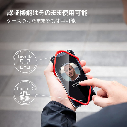 BONE Run Tie Handheld2 4.7~7.2インチ対応 ランニング ウォーキング スマホホルダー リストバンド 手首で使用可能 タッチ操作 指紋認証 洗える 軽量 簡単着脱 通気性 iPhone 13 マルチ ハンドヘルド Bonecollection