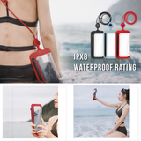 【direct！特典あり】Bone サイドから大きく開く防水ファスナー採用の進化系防水バック【CrossBody WaterProof Phone Bag2】防水ケース IPX8取得 アンドロイド パスポート android iPhone