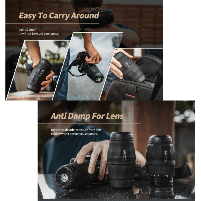 SILENT DRY カメラレンズ 除湿 マルチサイズキャップ WRAPPIE 半永久
