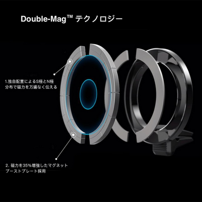 国内正規代理店 Moncarbone JustClickAir MagSafe対応 マグネット 吸着式 マウンター iPhone13 12 車載 エアコンフィン ダッシュボード 縦置き 横置き ワンタッチ ミリタリー カーボン 高級車 車載ホルダー monCarbone