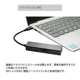 AREA TypeC接続 LANポート増設 USB3.0ハブ カードリーダー ＆ライター SDカード MicroSDカード USBポート 10/100BASE 増設 ノートパソコン PC  テレワーク SD-UCCRHL01