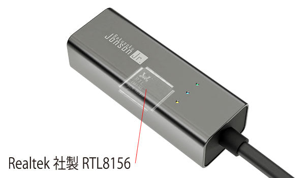 エアリア 有線LANアダプター 2.5ギガビット Type-C接続モデル Bakusoku Jonson Jr.  LEDインジゲーター搭載 SD-C25L-A