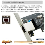 AREA GIGABIT LAN 増設 拡張ボード ギガビット PCI Expressx1 ジーノ四世 SD-PEGLAN-1L2