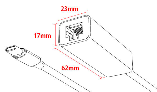 エアリア 有線LANアダプター 2.5ギガビット Type-C接続モデル Bakusoku Jonson Jr.  LEDインジゲーター搭載 SD-C25L-A