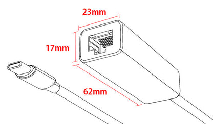 エアリア 有線LANアダプター 2.5ギガビット Type-C接続モデル Bakusoku Jonson Jr.  LEDインジゲーター搭載 SD-C25L-A