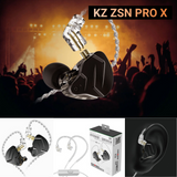 国内正規品 KZ ZSN PRO X PLUS 1BA+1DD ハイブリットドライバ  無酸素銅素材  リケーブル可能 シュア掛け 耳掛け型 マイク付きリケーブル同梱 中華イヤホン カナル型 KZ Audio