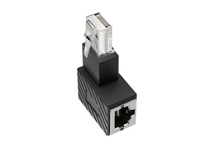 エアリア 世田谷電器シリーズ LAN角度変換アダプター 中町2丁目～５丁目  金属端子 カテゴリー6A対応 LANの向きを変えたい 90度に角度変換 ゲーム機 パソコン配線の整理整頓