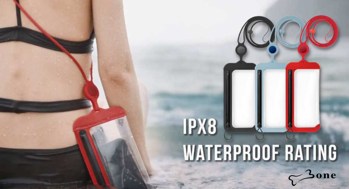 【訳あり/アウトレット】Bone サイドから大きく開く防水ファスナー採用の進化系防水バック【CrossBody WaterProof Phone Bag2】防水ケース IPX8取得 アンドロイド パスポート android iPhone