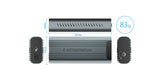 エアリア 【INTERCOOLER3】 M.2 NVMeもM.2 SATAも両対応 USB3.2 Gen2で高速転送 外付けSSDケース windws MacOS PS5 PS4 にも使える SD-M2DUO-H