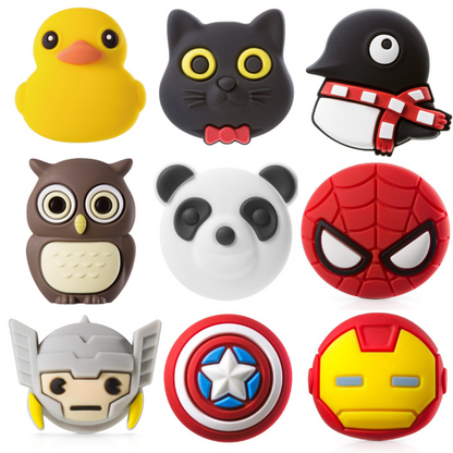 オプション品！ チャームボタン  BubbleTie PhoneTie CupTie マルチケース用  かわいい MARVEL スパイダーマン アイアンマン Bone Charm LF16201 Bonecollection