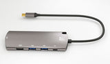 AREA TypeC接続 多機能マルチアダプタ 5in1 GigaBit LAN USB3.0×2ポート PowerDelivery (60Wまで) M.2SSDケース WindowsとMac両対応 テレワーク M2COMBO 超複合体部隊 FIVE RANGER　SD-M2COMBO