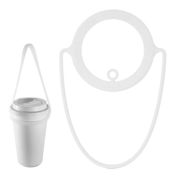 ドリンクホルダー カップホルダー タピオカ 持ち運び コーヒー スタバ シリコン製 タンブラー アイスコーヒー レモネード バナナジュース タピ活 タピる CupTie LF18082 Bonecollection
