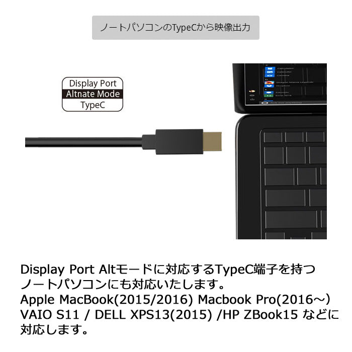 エアリア TypeC - HDMI 映像出力アダプター 60Hz対応モデル iPhone17 対応 16 15スマホ PC Mac ノートパソコン 4K フルHD テレワーク ゲーム 会議 Displayport Altnate Mode（オルタネートモード） SD-DPAH6(B)